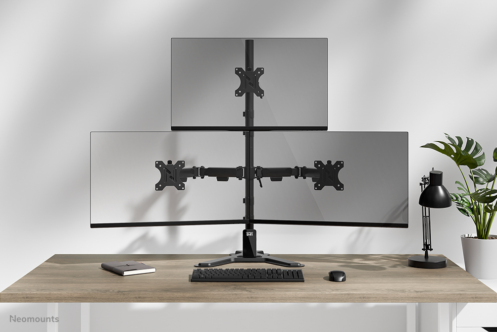 Neomounts DS45-600BL2-1 Triple monitor stand 10-32"